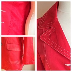 Old Navy Jackets & Coats - OLD NAVY Coral Trench Coat Small Old Navy Jackets & Coats - OLD NAVY Coral Trench Coat Small