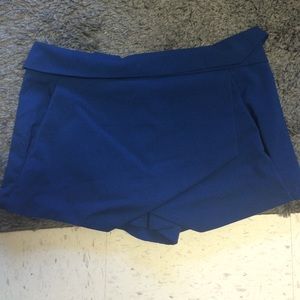 Royal blue envelope skort