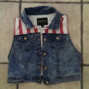 American flag vest