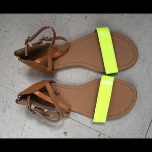 Neon Flat AEO Sandals