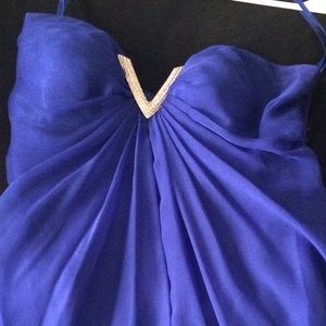 La Femme short royal blue dress