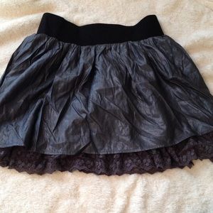 Forever 21 Banded Metallic Skirt