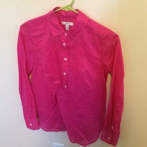 Hot pink, J Crew button up