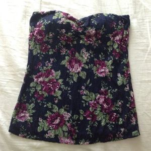 Floral tube top