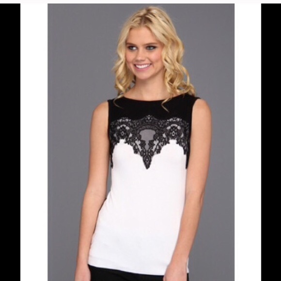 Bailey 44 Tops - Bailey 44 color block lace tank