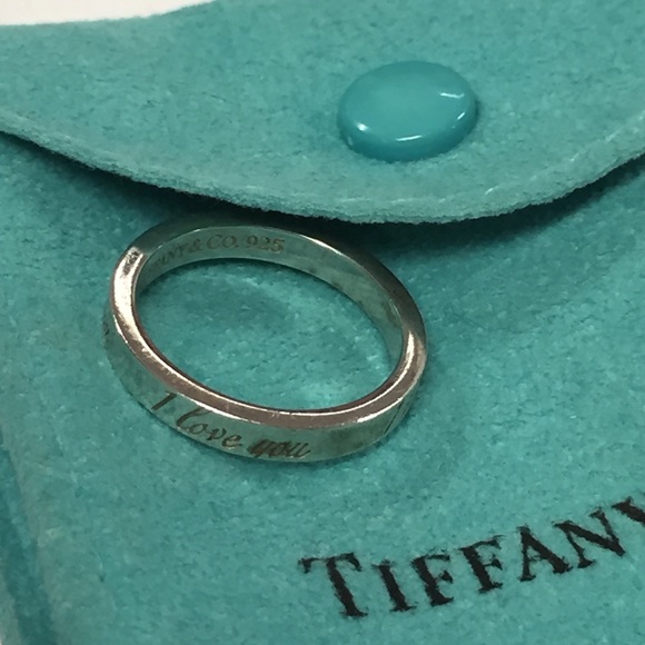 Tiffany Notes "I Love You" ring