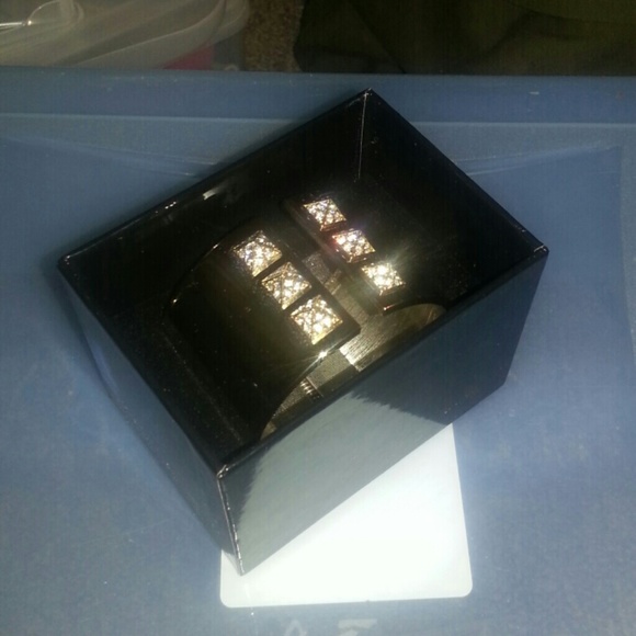 Victoria secret gold wrist cuff bracelet