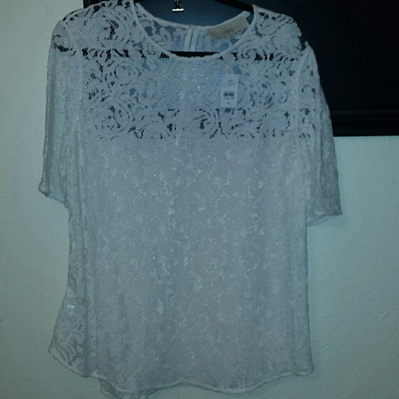 Loft lace shirt
