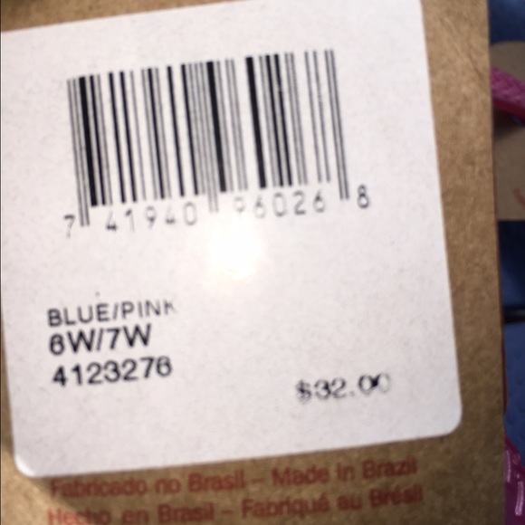 NWT Havaianas Freedom Sandals Blue/Pink - Picture 4 of 4