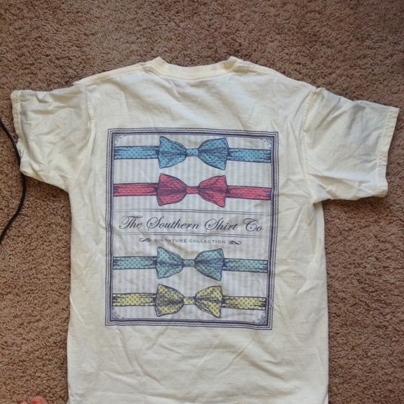Yellow Southern Shirt Co Short Sleeve Bowtie Shirt