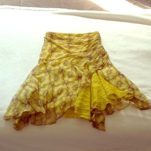 Max studio special edition silk skirt