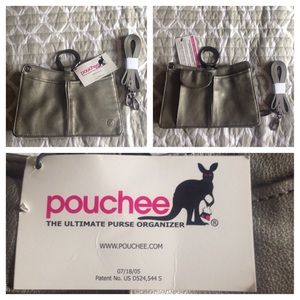 Grey Pouchee purse organizer