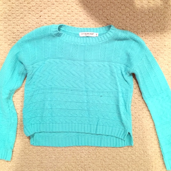 Turquoise sweater