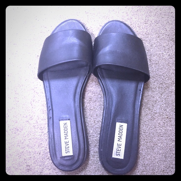 Women Flat one band slide sz 8