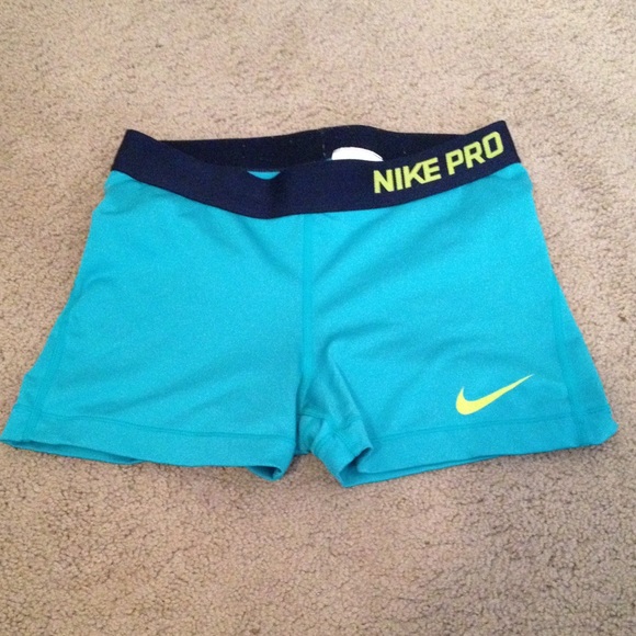 Teal Nike spandex!