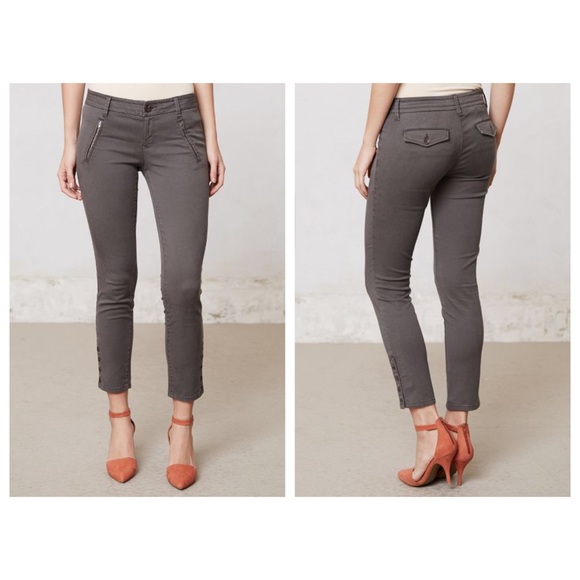 Anthropologie Level 99 slim twill pant
