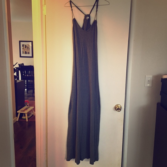 Floor length jersey dress