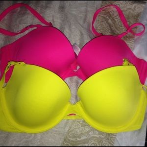 Two Victoria's Secret bras
