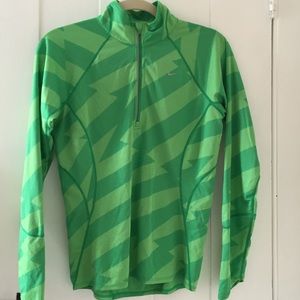 Green Nike 3/4 zip