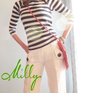 NEW PRICE!! 💖 Milly White Linen Cropped Pants