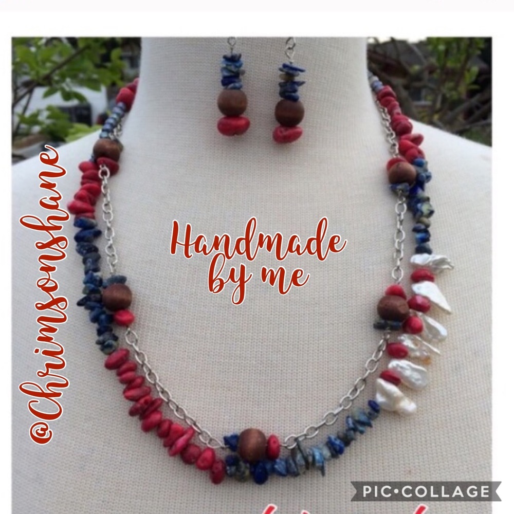 🆕 Handcrafted Necklace & Earring Bundle
