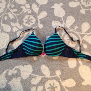 Teal and navy blue bra!