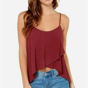 Lulus Burgundy Flowy top