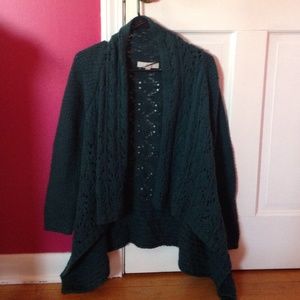 Green knit sweater