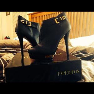 Paper fox sexy black booties