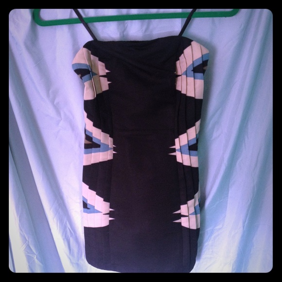 Urban Outfitters Ecoté Strapless Black Dress