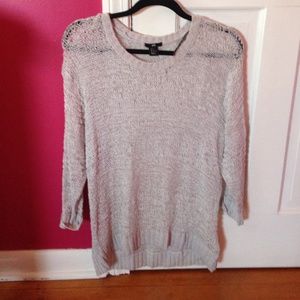 Long grey sweater!