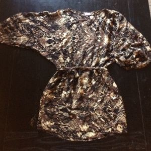 Parker Snake Print Dolman Dress