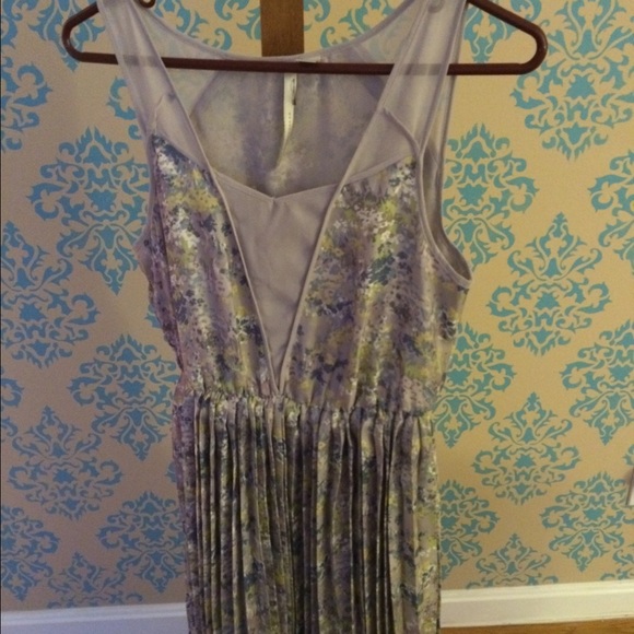 Purple flowered dress