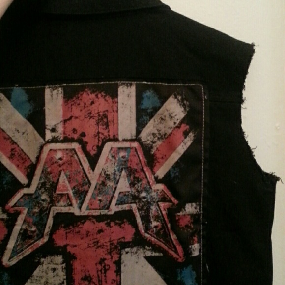 Asking Alexandria Denim black vest