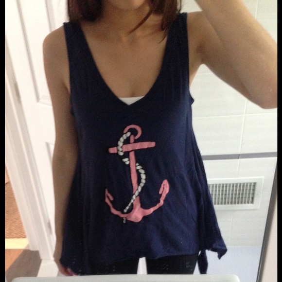 Wildfox Baby Anchor Dreamer Tank in Hey Sailor - Picture 4 of 4