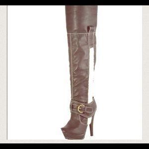 Over the Knee Boots BROWN
