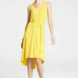 NWOT Ann Taylor Yellow Summery Hi Lo Dress