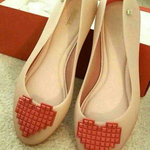 Melissa Hearts Jelly Flats