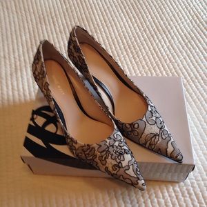 Black & white print pumps - Nine West