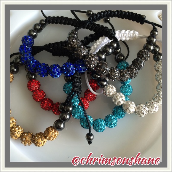 🎉HP 3/20 🆕 Stunning Teal Shamballa Bracelet - Picture 4 of 4