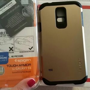 Spigen S5 galaxy gold case
