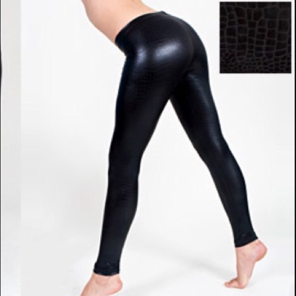 American Apparel RARE Snakeskin Liquid leggings