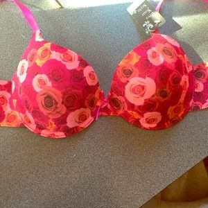 NWT rose floral bra