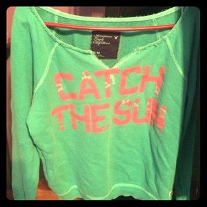 AE summer washed out sweatshirt