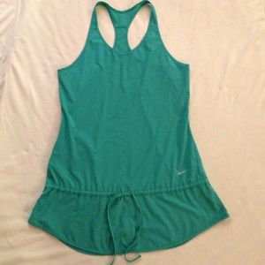 Nike Tunic Workout Tank Teal Medium