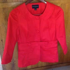 Banana republic red blazer