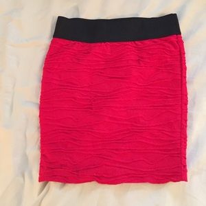 Cute red pencil skirt