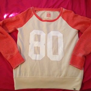 NWOT! Nollie Orange/Cream pullover sweater
