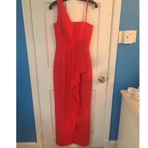 BCBG One Shoulder Red Dress