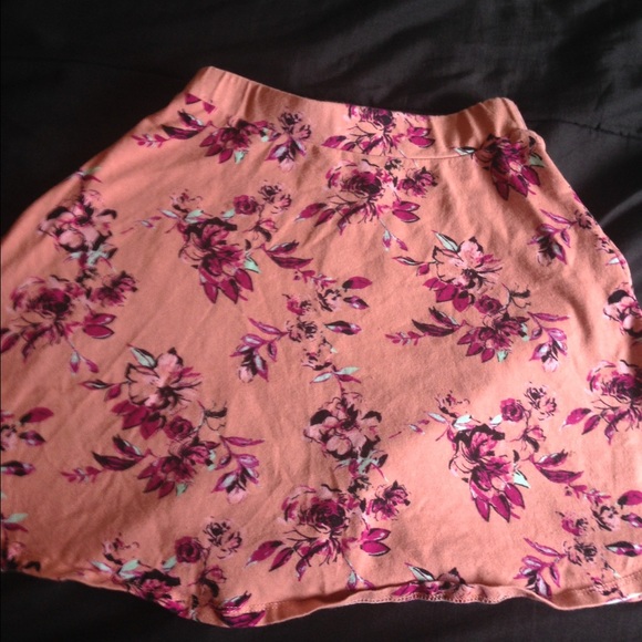 Charlotte Russe Floral Skater Skirt